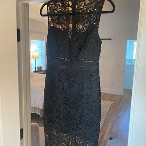 Bebe black lace dress